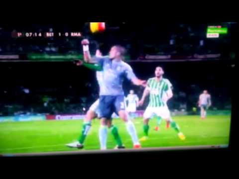 Real Betis-real Madrid 24/01/2016. Gol de cejudo!!