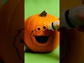 Cookie Monster Pumpkin Painting Sesamestreet