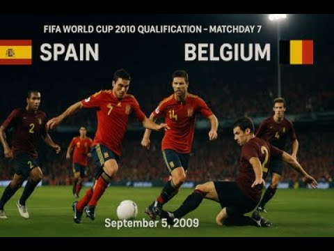 Spain vs Belgium | Full Match | FIFA World Cup 2010 Qualification | Matchday 7 | September 5, 2009