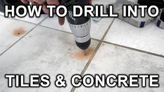How To Drill Holes In Tiles And Concrete Floor Underneath & Install Anchors? Detailed Tutorial!