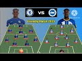 Head To Head Line Up Chelsea vs Brighton Friendly Match 2023