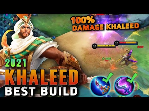 Khaleed Best Build 2021 | Top 1 Global Khaleed Build | Khaleed Build, Emblem & Gameplay - MLBB