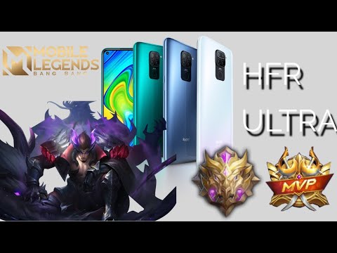 [ HFR ] [ ULTRA ]Redmi Note 9 Mobile Legends game test on Mythic Rank | +Record | HFR |