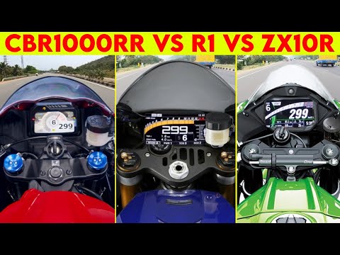 ZX-10R VS CBR 1000RR VS Yamaha R1 | 0 TO 400 | TOPSPEED !!!
