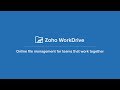 Manage Files and Folders - Zoho WorkDrive