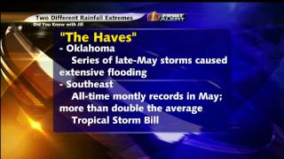 Did You Know With Jill: Two Different Rainfall Extremes