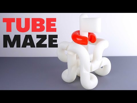 Tube Maze - World's First 3D Printed Puzzle - Oskar van Deventer & George Miller - Solution Tutorial