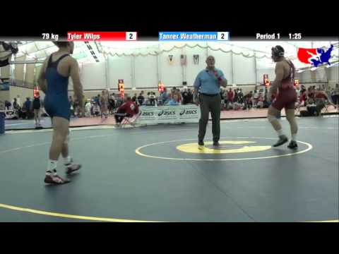 Tyler Wilps vs. Tanner Weatherman at 2013 ASICS University Nationals - FS