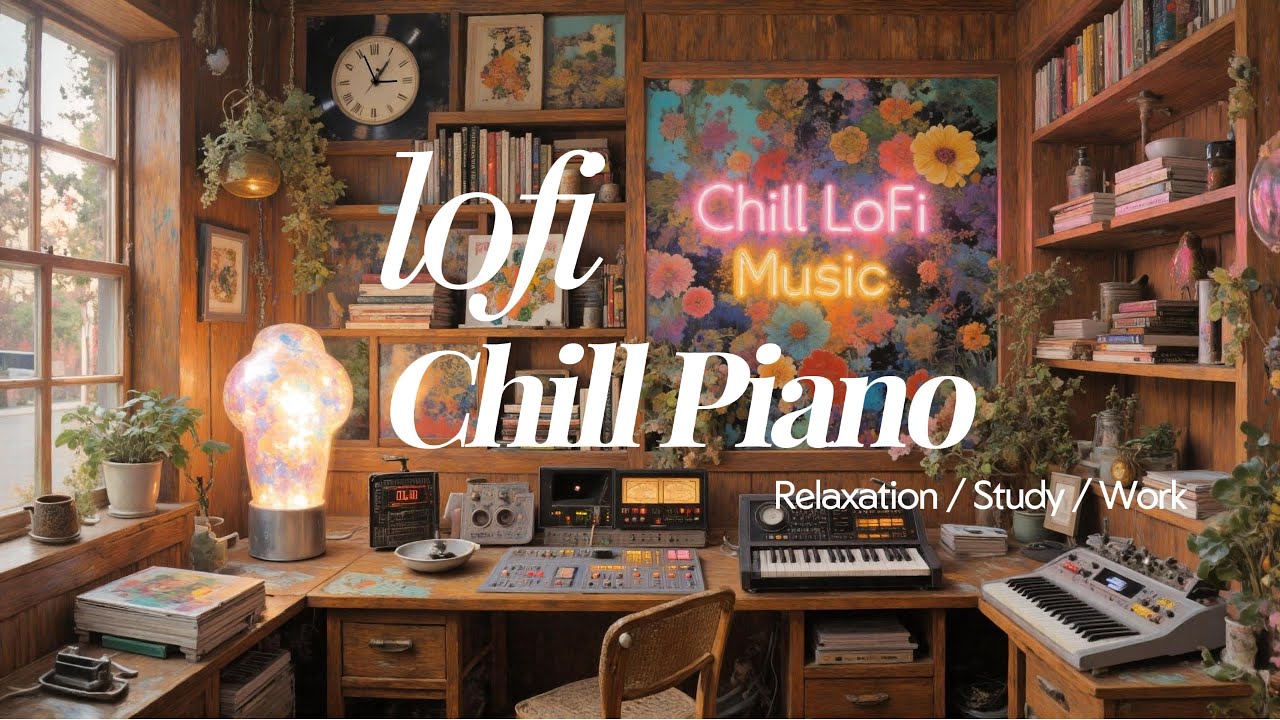 LoFi Chill Piano – Calm, Relaxing Slow Beats for Deep Sleep, Focus & Laidback Nights🎧