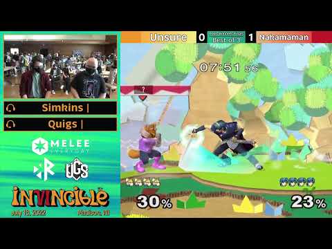 Invincible VI -  - Unsure (Fox) Vs. Nakamaman (Marth)