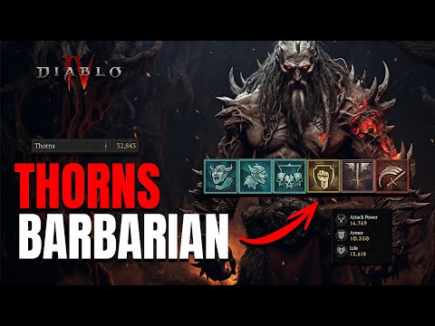 THORNS BARB KILL THEM ALL while you Chill Diablo 4 Build