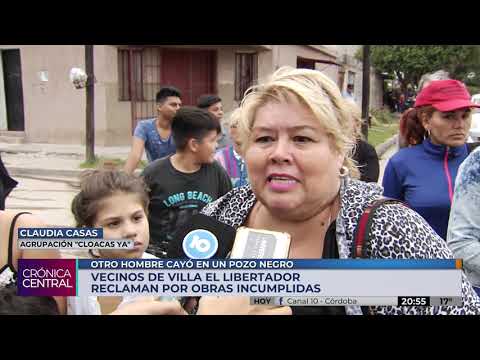 Vecinos de Villa El Libertador protestaron por la falta de cloacas