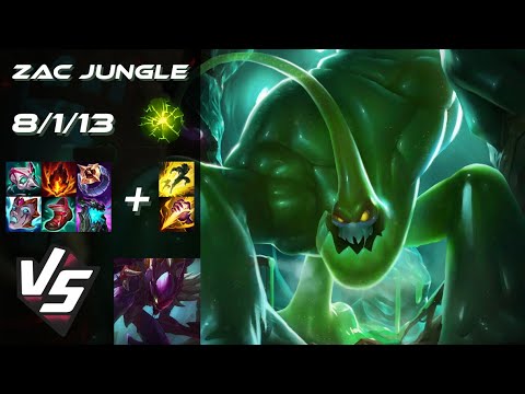 JUNGLE Zac vs Kha'Zix - NA Challenger Patch 14.18