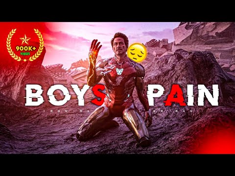 💔Only BOYS can understand this..🥺 [4k] #status #pain #tonystark