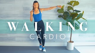 Low Impact Cardio Walking Workout // Kickboxing Inspired, Knee Friendly & Fun!
