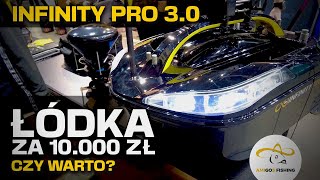 Zavážecí loď INFINITYBOAT PRO 3.0 50Ah LIMITOVANÁ CARBONOVÁ EDICE