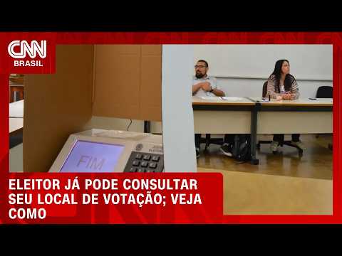 TSE disponibiliza consulta a locais de votação | CNN Agora