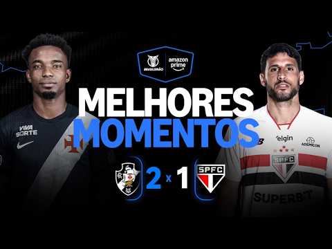 Gols e lances de Vasco da Gama x São Paulo