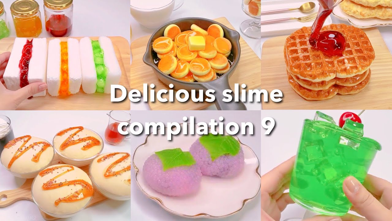 【ASMR】🌸おいしそうなスライムまとめ9🧇【音フェチ】Delicious slime compilation 9