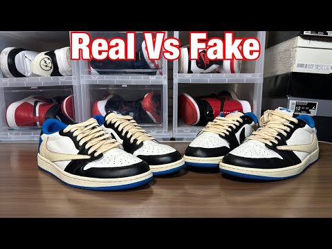 Air Jordan 1 Low Travis Scott x Fragment Real Vs Fake Review. Two used pairs. Can you tell? 