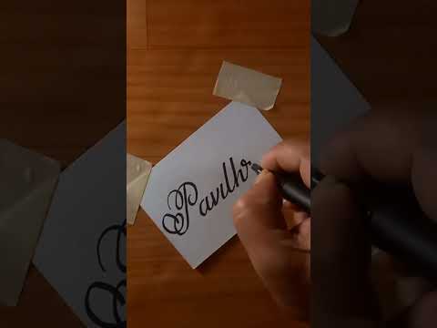 Pavithran- Calligraphy Writing #shorts #youtubeshorts #calligraphy