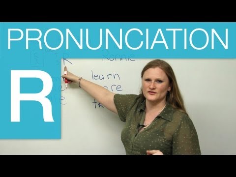 Pronunciation - How to make the 'R' sound in English