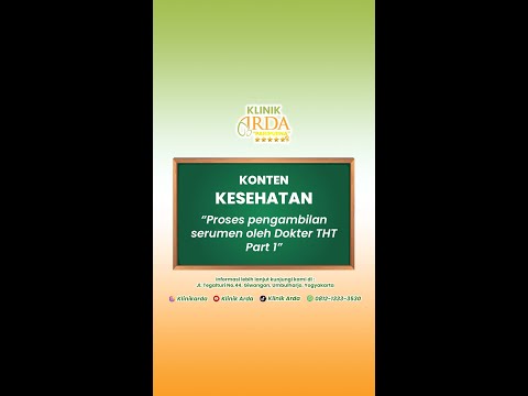 Proses pengambilan serumen oleh Dokter THT #Part1 | dr. Lulu Irlina,SpTHTBKL