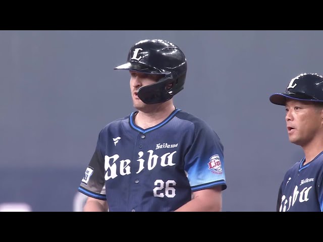 【5回表】ライオンズ・ネビン 強烈なタイムリー内野安打を放ち同点に追いつく!! 2025年7月29日 オリックス・バファローズ 対 埼玉西武ライオンズ