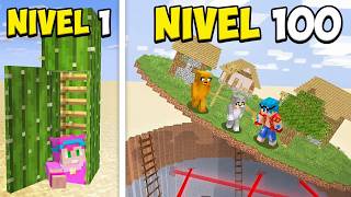 Construí 100 BASES SECRETAS para Trolear a Mis Amigos en Minecraft 😂 LA PELICULA