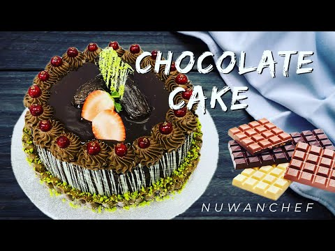 Chocolate Cake: Moist, Rich, And Delicious #nuwanchef #chocolatecake