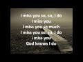 Nickelback - Miss You (Lyrics)