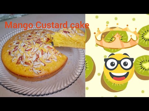 Mango custard cake ki recipe 😋😀#/ by hadiqa kitchen#/