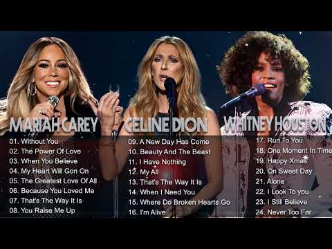 Celine Dion, Whitney Houston, Mariah Carey, Greatest Hits playlist - Best Songs of World Divas 2023#