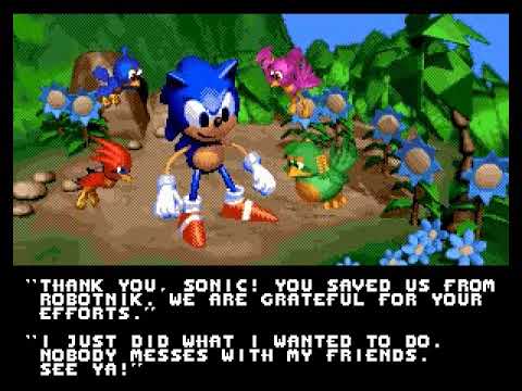 Sonic The Hedgehog 3D Blast: Super Sonic Edition (Ending)(True/Good Ending)(All Chaos Emeralds)