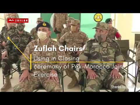 #Zuflah Camping Folding Chair using in Closing ceremony of #Pak-#Morocco Joint Exercise...