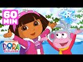 Dora The Explorer Snow Winter Rescues ️ 1 Hour Dora Friends
