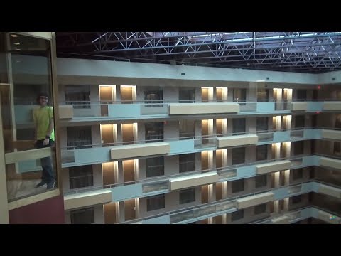 Scenic Westinghouse Traction Elevators at the Embassy Suites in San Antonio, TX