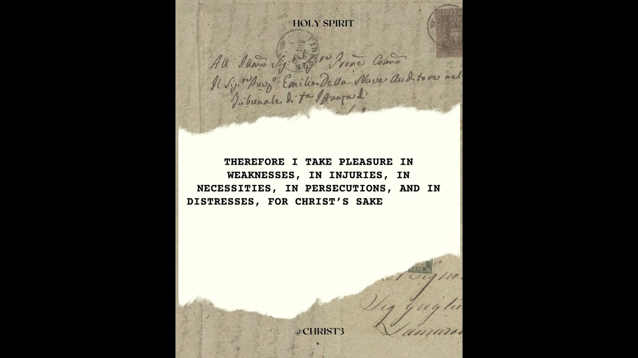 2 Corinthians 12:10  #biblequotes #quotes #mybible #jesuschrist #motivation #jesus #versefromlord