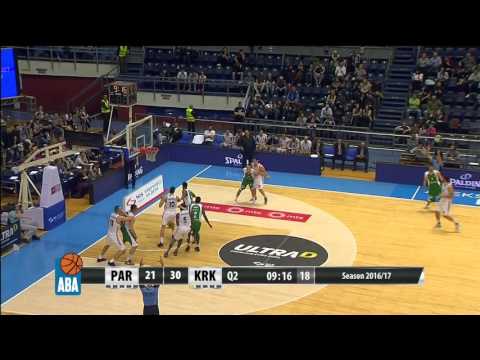 ABA Liga 2016/17 highlights, Round 25: Partizan NIS - Krka (5.3.2017)