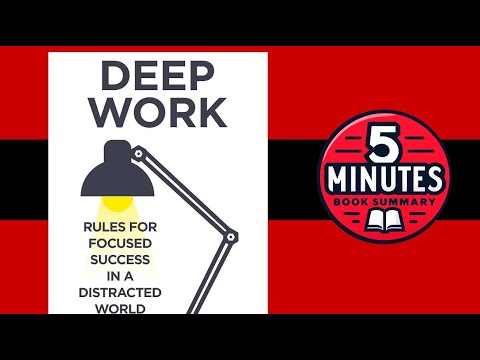 Deep Work: Rules for Focused Success in a Distracted World by Cal Newport | 5 minutes book summary