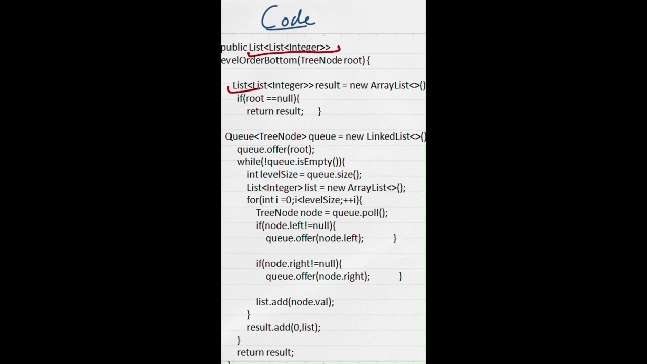 Day 5 — Binary Tree Level Order Traversal II (LeetCode 107) | Java | BFS (Bottom-Up)