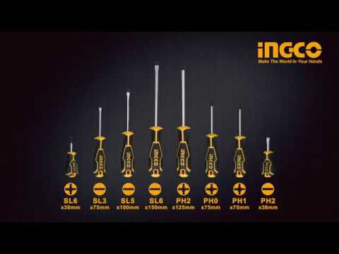 Features & Uses of Ingco Screwdriver Set 8pcs