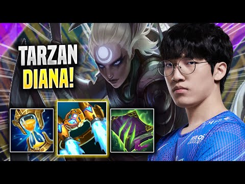 TARZAN DESTROYING WITH DIANA! - LNG Tarzan Plays Diana JUNGLE vs Kha'zix! | Season 2022
