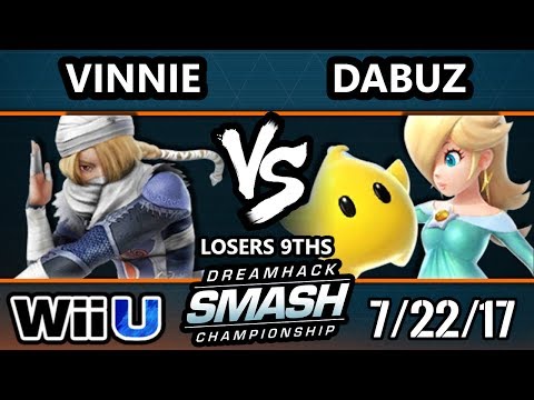 DHATL17 Smash 4 - Vinnie (Sheik) Vs. RNG | Dabuz (Rosalina) - WiiU Singles Losers 9ths - Smash Wii U