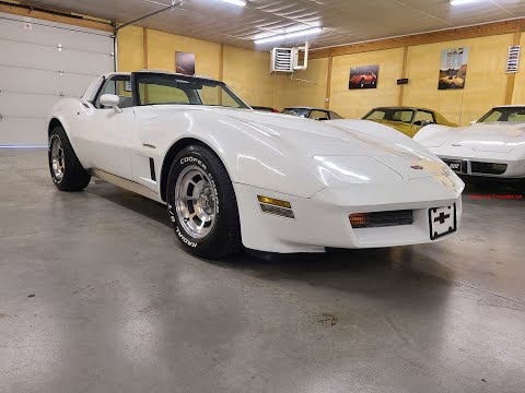 1982 White Corvette For Sale Video