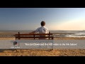 Man sitting alone on the beach 