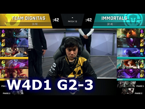 Immortals vs Dignitas Game 2 | S7 NA LCS Spring 2017 Week 4 Day 1 | IMT vs DIG G2 W4D1