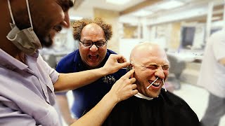 Persian HAIRCUT EXPERIENCE in Tehran!! Full Shave and Ear Waxing in Iran!!