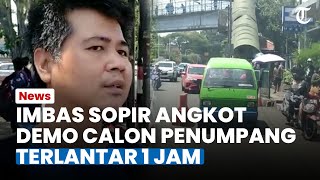 Bogor Hari Ini: Imbas Sopir Angkot Demo, Calon Penumpang Terlantar Sampai Nunggu 1 Jam