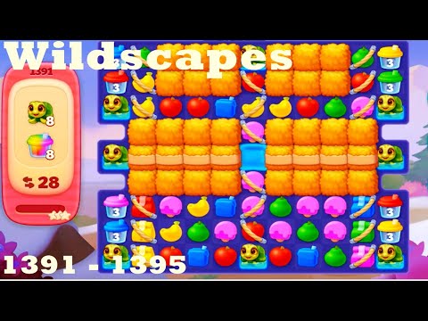Wildscapes Level 1391 - 1395 HD Walkthrough | 3 - match game | gameplay | android | ios | pc | app